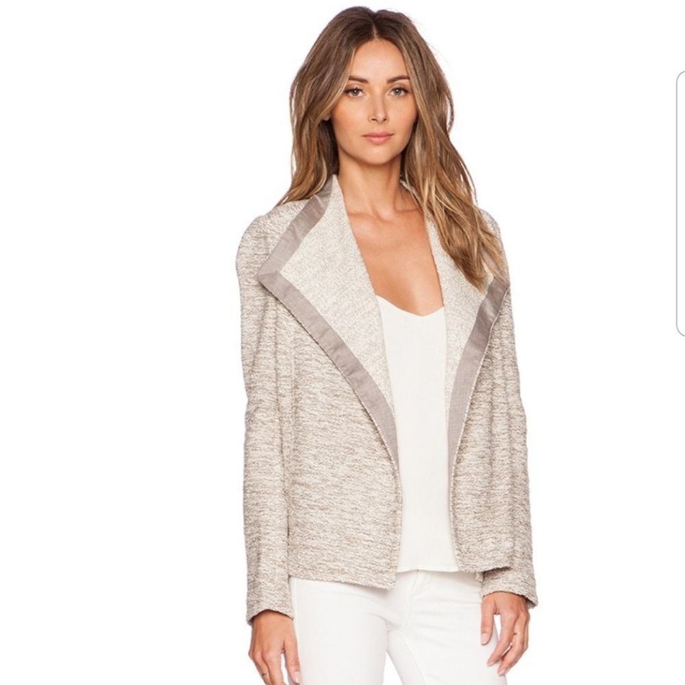 Vince Drape Neck Marled Jacket Sz. XS Pristine $395 Retail